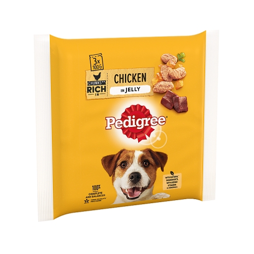 Pedigree Mixed Selection in Jelly Adult Wet Dog Food Pouches